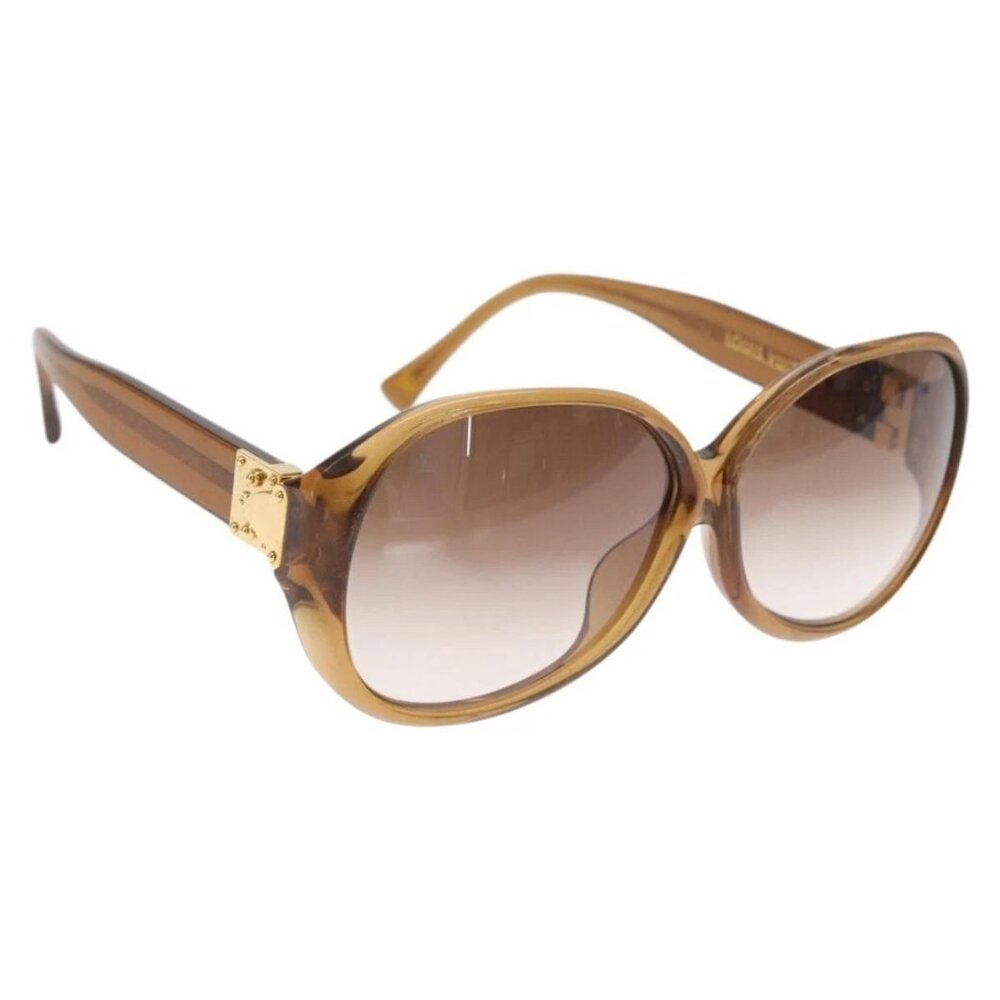 LOUIS VUITTON Supson Oversized Sunglasses plastic Brown Z0283E LV Auth bs30730